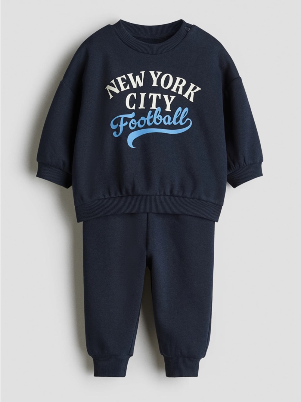New York City Football Navy Kids Sweat Set! 4-6m